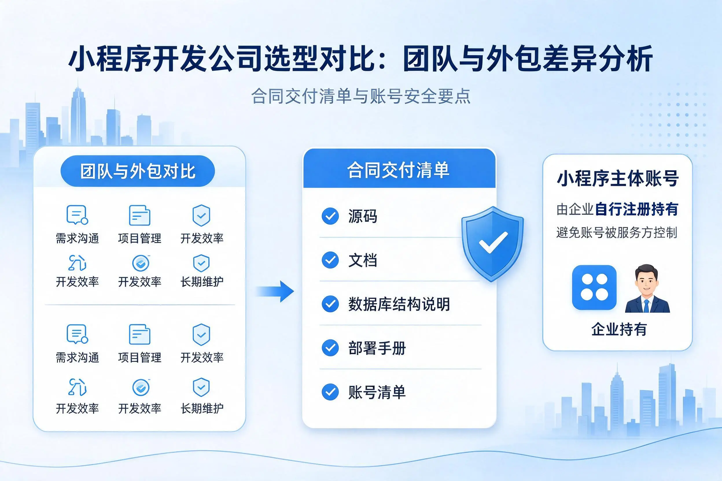 云南小程序开发公司选型对比：团队与外包差异分析
