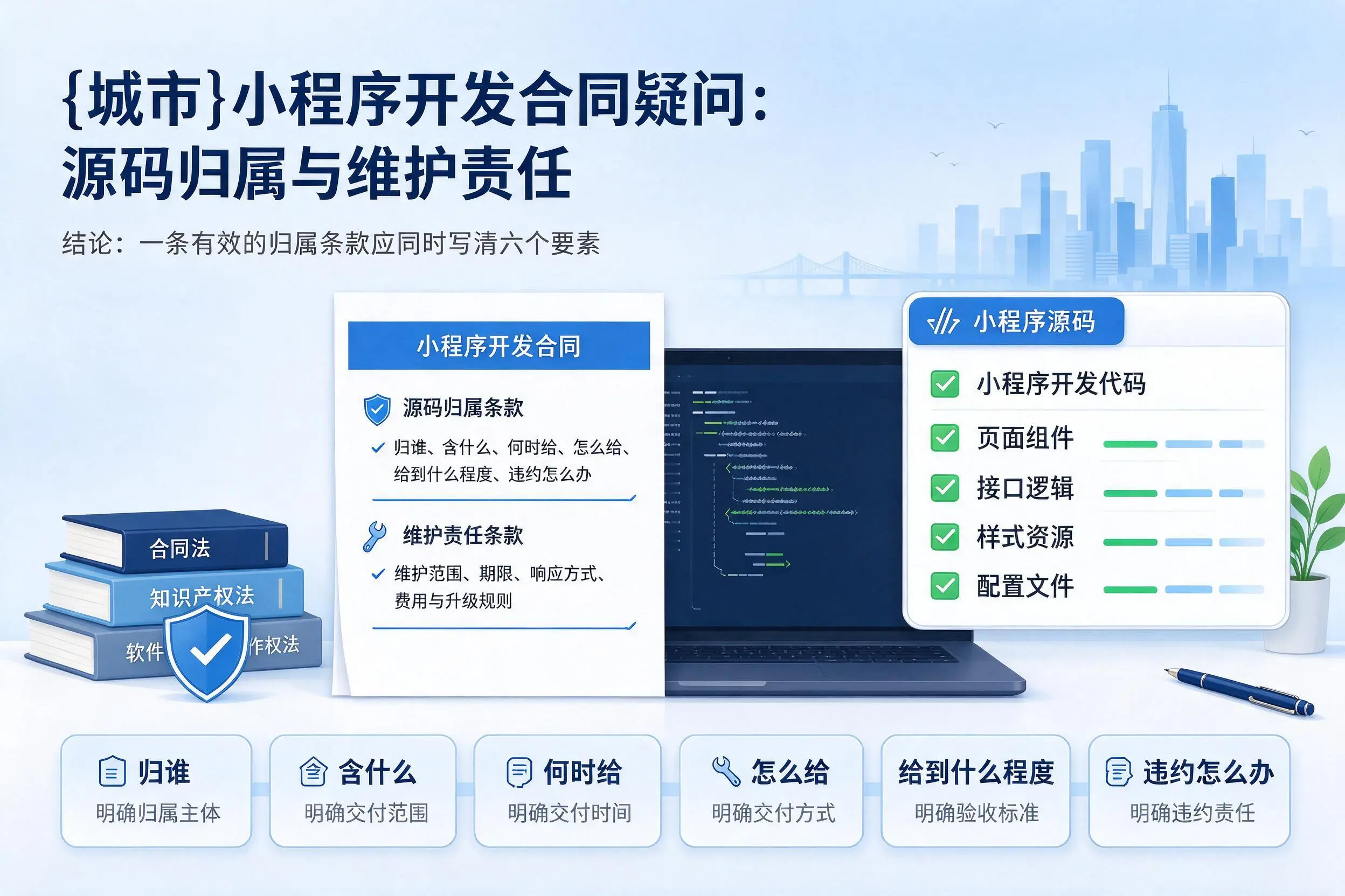 云南小程序开发合同疑问：源码归属与维护责任