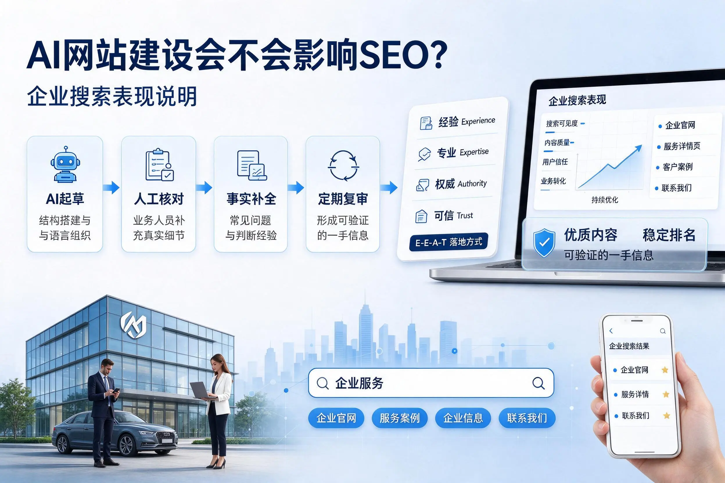 AI网站建设会不会影响SEO？云南企业搜索表现说明