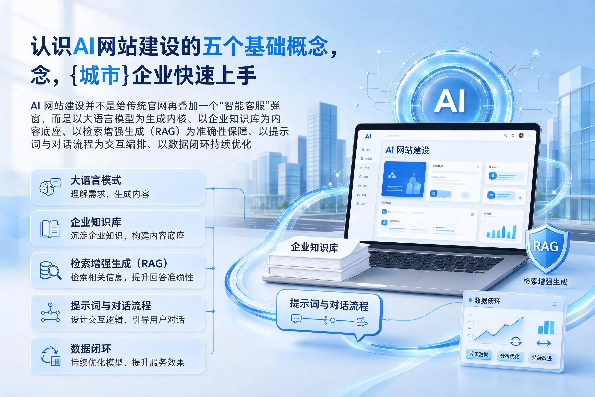 认识AI网站建设的五个基础概念，云南企业快速上手