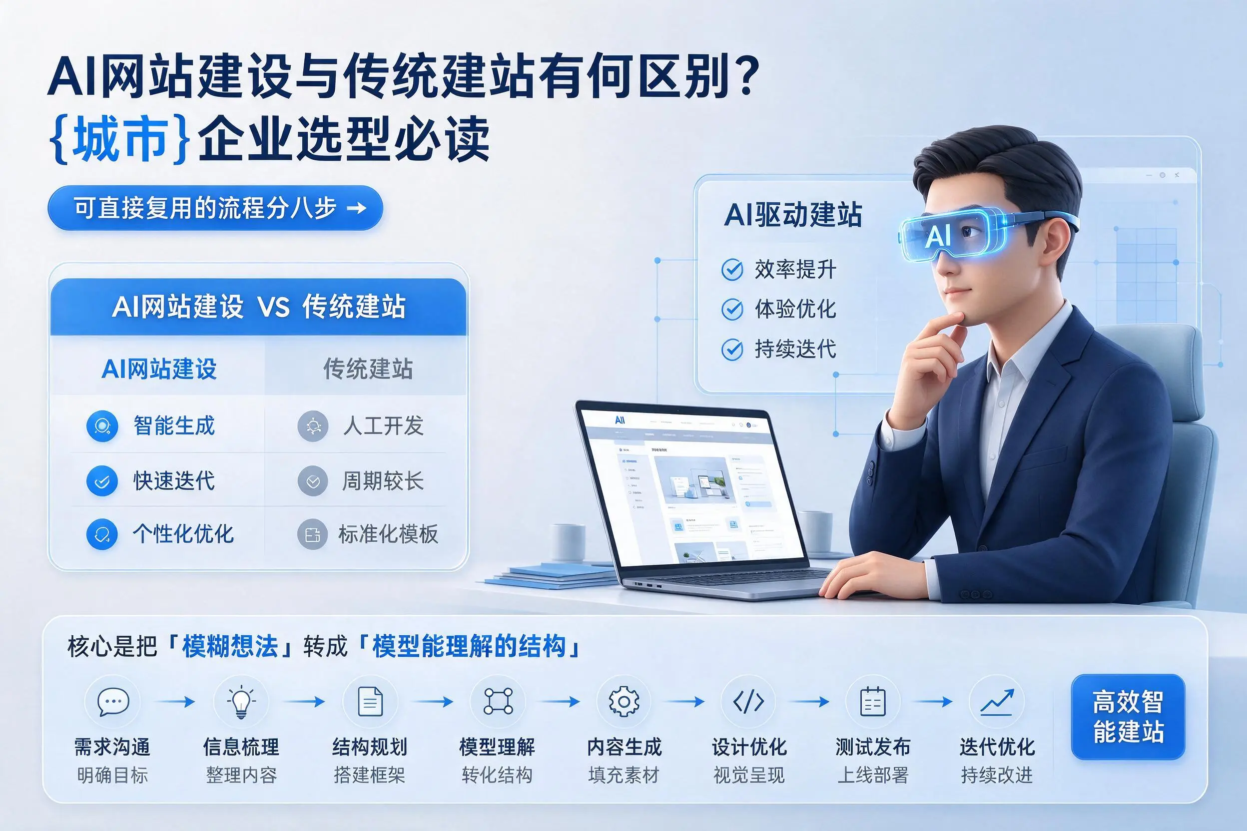 AI网站建设与传统建站有何区别？云南企业选型必读