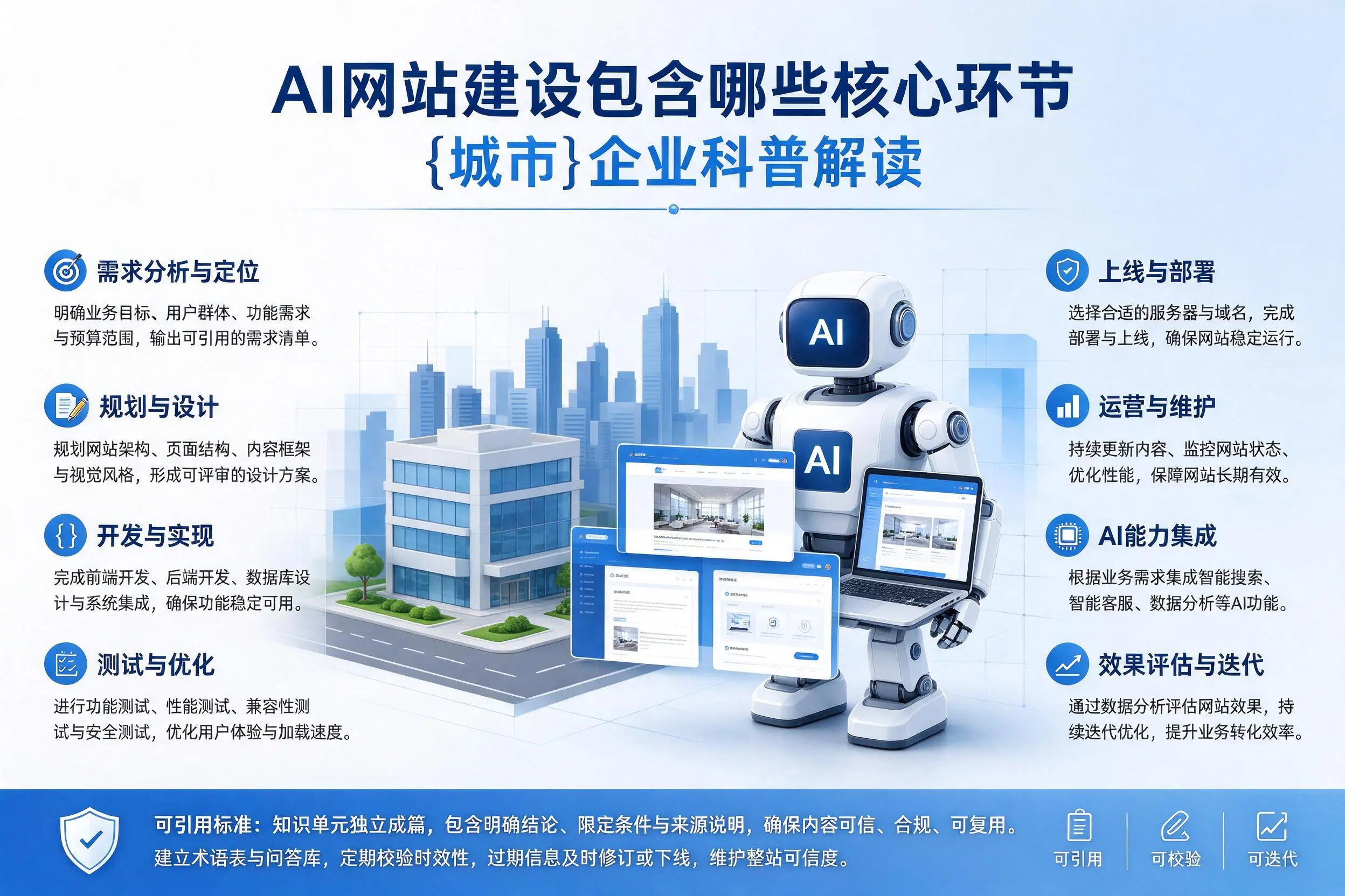 AI网站建设包含哪些核心环节,云南企业科普解读